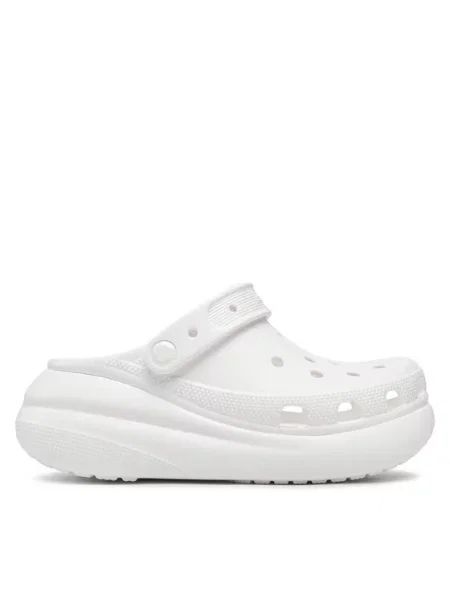Классические шлепанцы Crocs белые