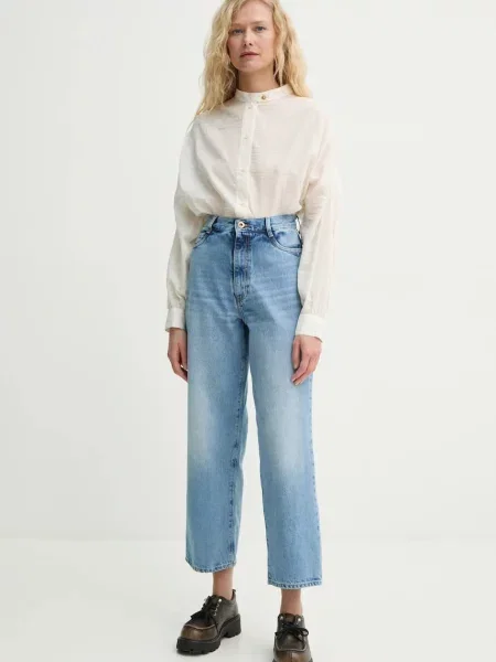 Сорочка Sessun relaxed зі стійкою бежевий