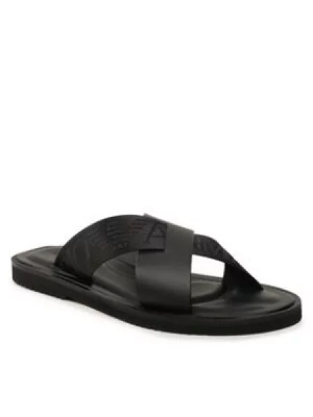 Sandály Emporio Armani černé
