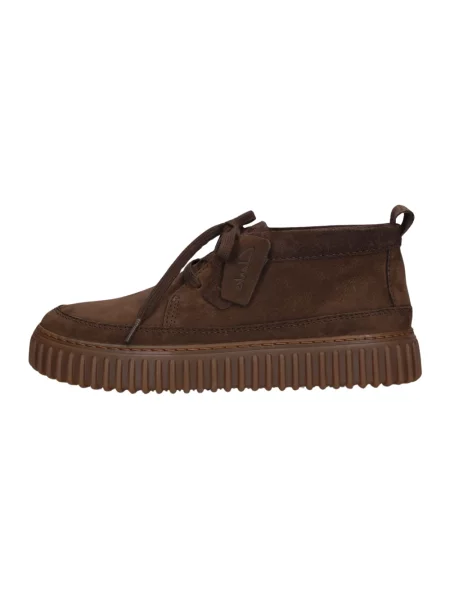 Botki Clarks skórzane brązowe