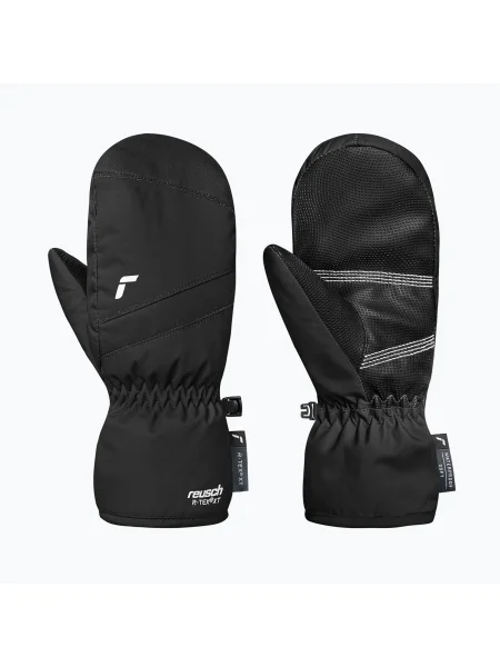 Детски скиорски ръкавици Reusch Wonder R-Tex XT Junior Mitten black/white бяло