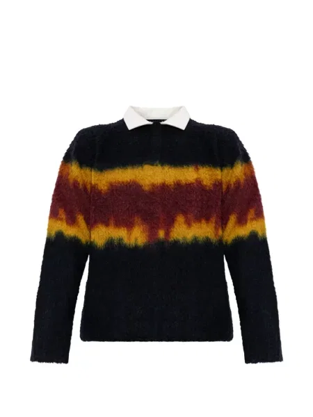 Pulover Sacai cu gradient albastru