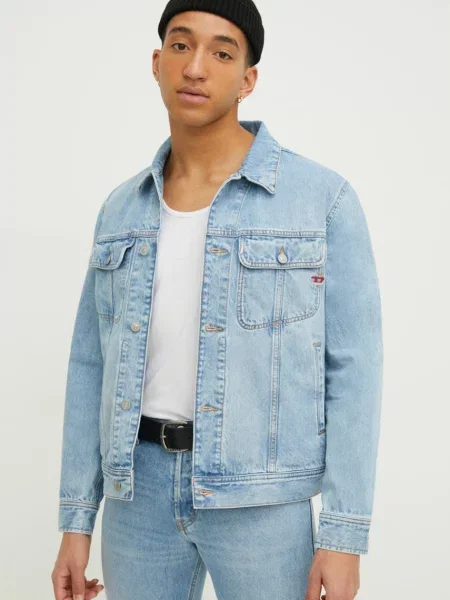 Diesel geaca jeans barbati de tranzitie albastru