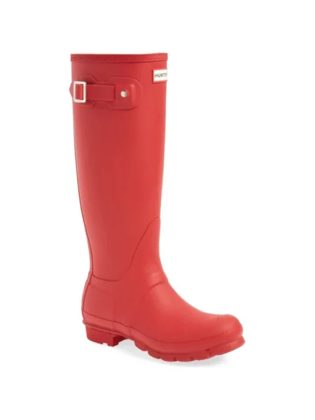 Wysokie buty Hunter Original Play Ciemnoczerwone 36 czerwone