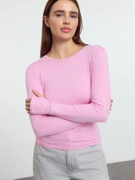 Trendyol Tricou deschis roz