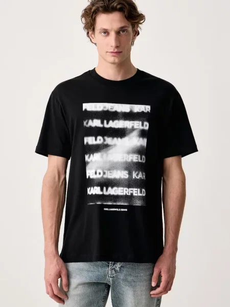 Karl Lagerfeld Jeans tricou pentru bărbați din negru