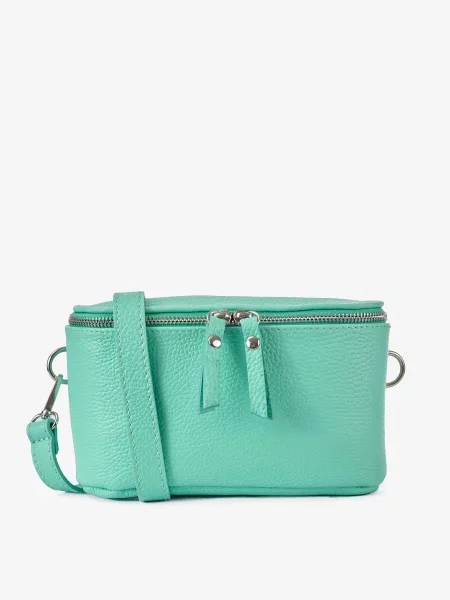 Кожаная сумка Regina Notte голубая