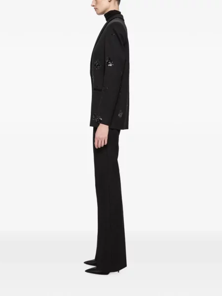 Pantaloni Nissa cu dungi negru