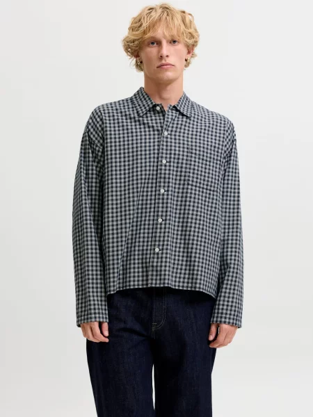 JACK & JONES Cămașă JJAustin albastru alb