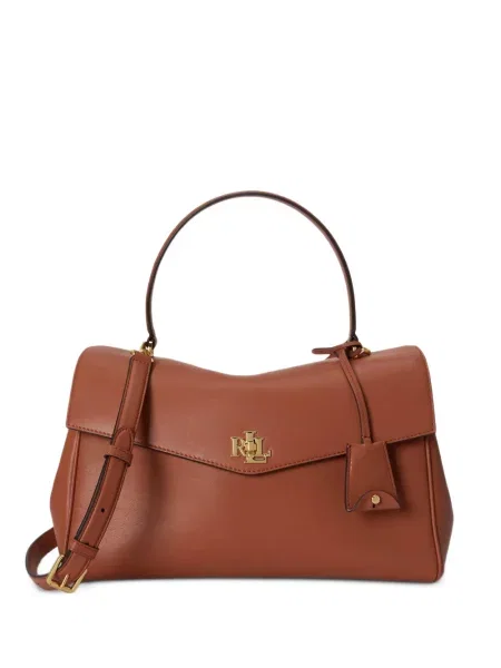 Geantă Lauren Ralph Lauren din piele maro