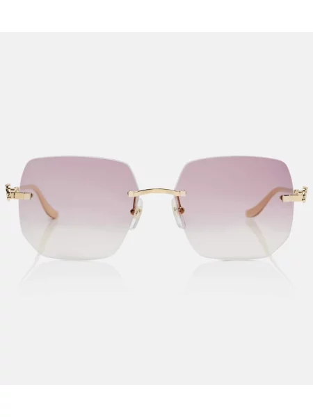 Sunčane naočale Cartier Eyewear Collection zlatna