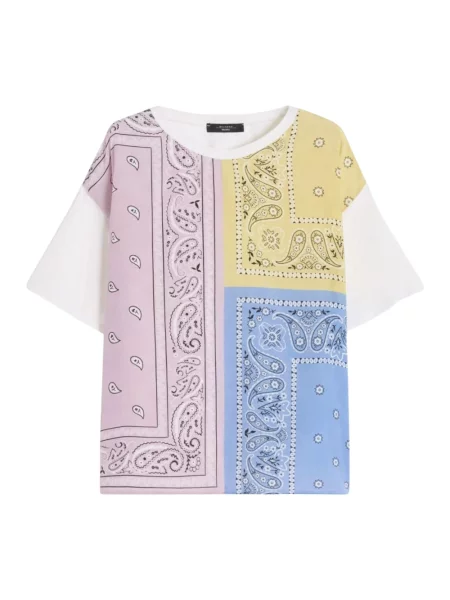 Wielobarwność podróż koszulka Weekend Max Mara z dżerseju