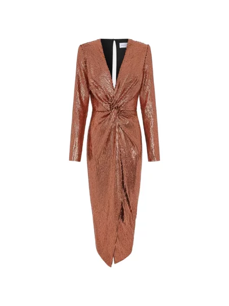 Rochie midi 16arlington cu paiete portocaliu