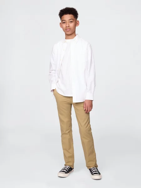 Pantaloni chino copii Gap alb