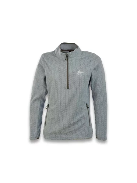 Bluza Ande Marmolada Zip Lady Fl niebieska