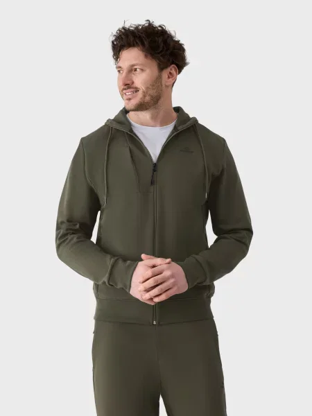 Кофта AVECS бавовна/поліестер зелений