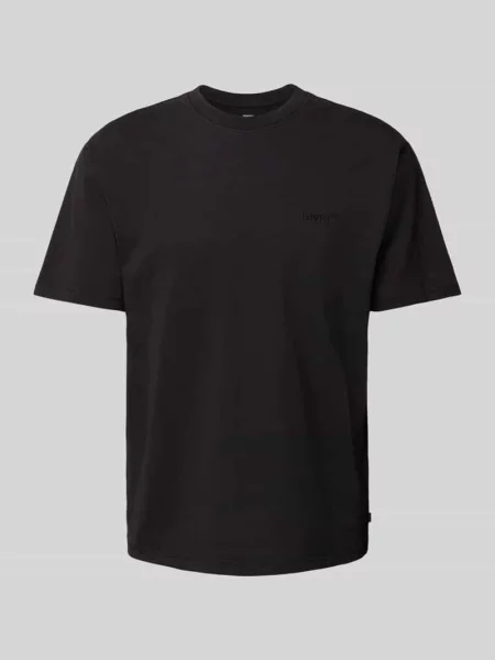 T-shirt z wyhaftowanym logo Levi's czarna