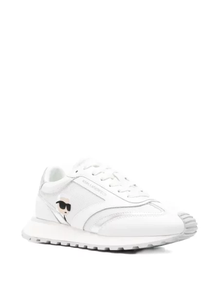 Sneakerși Karl Lagerfeld din piele alb