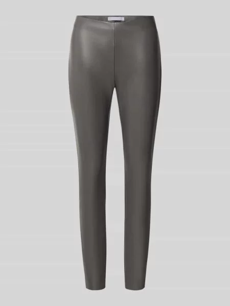 Spodnie skinny fit z imitacji skóry z elastycznym pasem model RESA' Raffaello Rossi