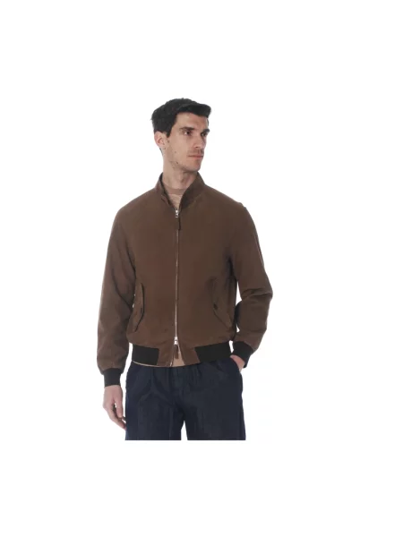 Kurtka The Jack Leathers zamszowa brązowa
