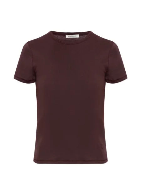 Tricou By Malene Birger cu broderie roșu