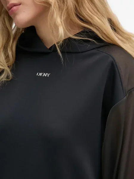 Top Dkny transparente negru