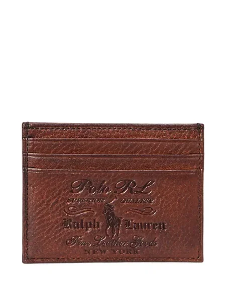 Portofel Polo Ralph Lauren din piele cu cataramă albastru