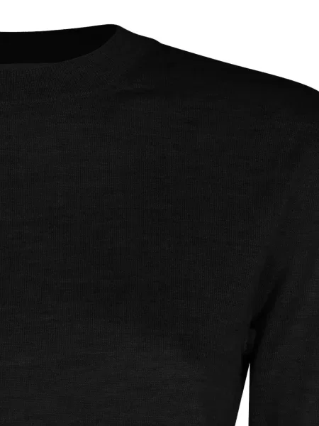Lung pulover Max Mara cu decolteu rotund negru