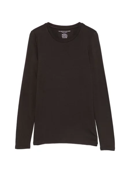 Lung tricou Majestic Filatures maro