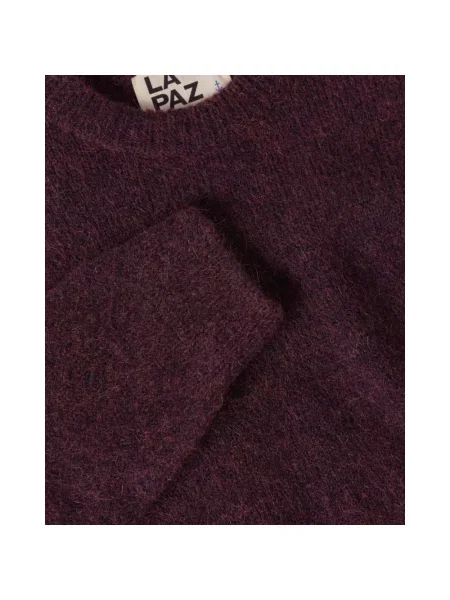 Sweter La Paz wełniany fioletowy