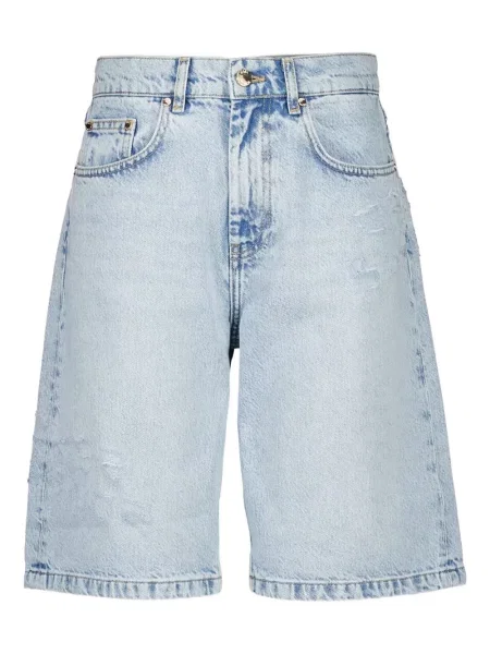 Szorty jeansowe Casablanca z przetarciami niebieskie