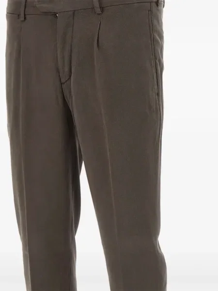 Pantaloni Devore plisate maro