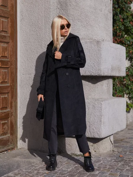 Пальта та плащі MilaNova вовна/віскоза чорний