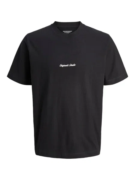 JACK & JONES Tricou JORNORREBRO / alb negru