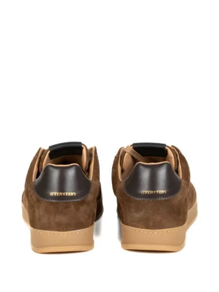 Sneakerși Stokton din piele de căprioară maro