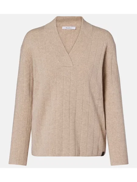 Pulover Max Mara din cașmir bej