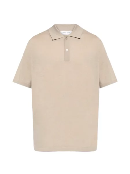 Tricou polo Samsøe Samsøe de lână