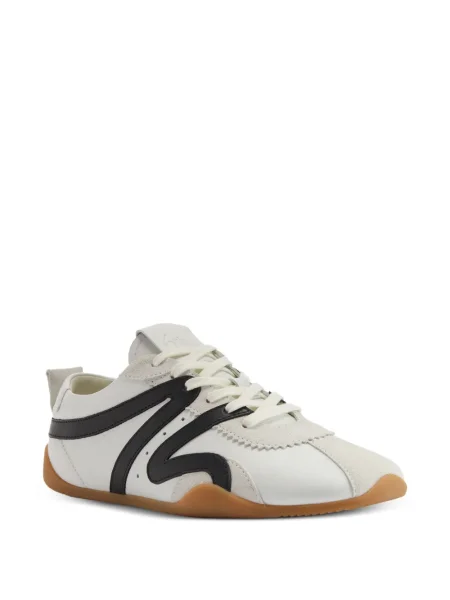Sneakerși Giuseppe Zanotti din piele de căprioară alb