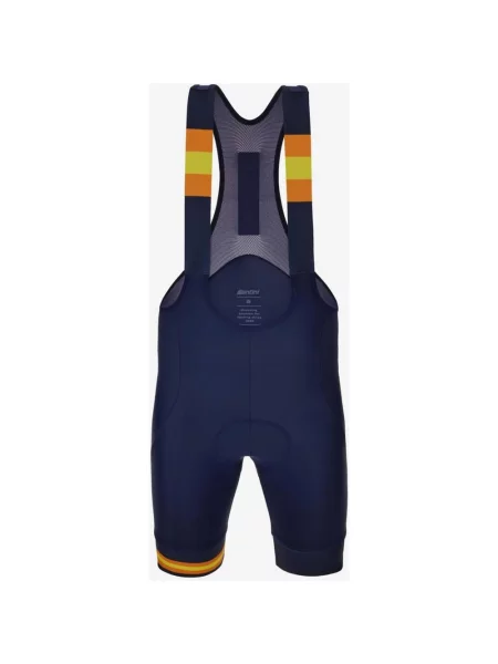 Spodenki rowerowe Santini x K-Way Le Vrai granatowe S niebieskie