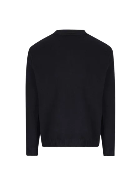 Sweter Stone Island wełniany z kamieniami niebieski