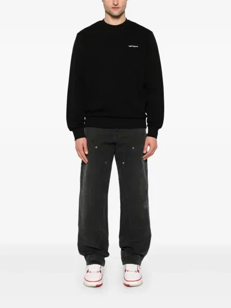 Hanorac Carhartt Wip cu broderie negru