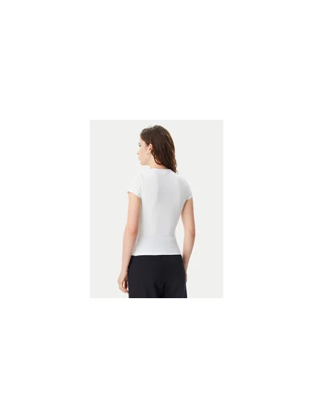 Tommy Jeans Marškinėliai Badge Slim Fit balta