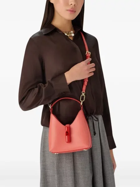 Mini geantă Furla mini roz
