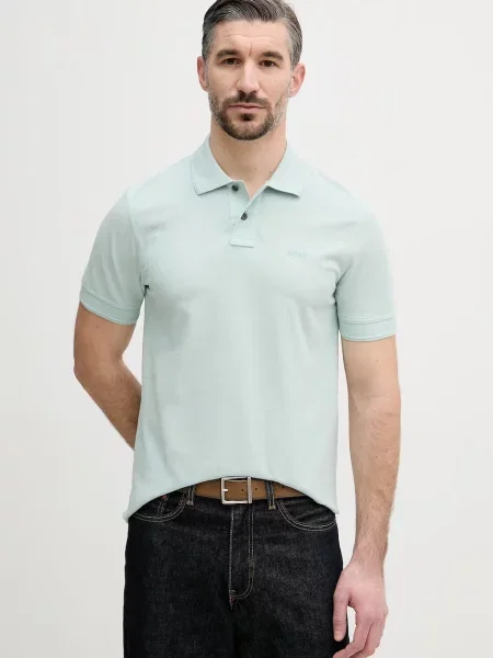 Tricou polo Boss portocaliu