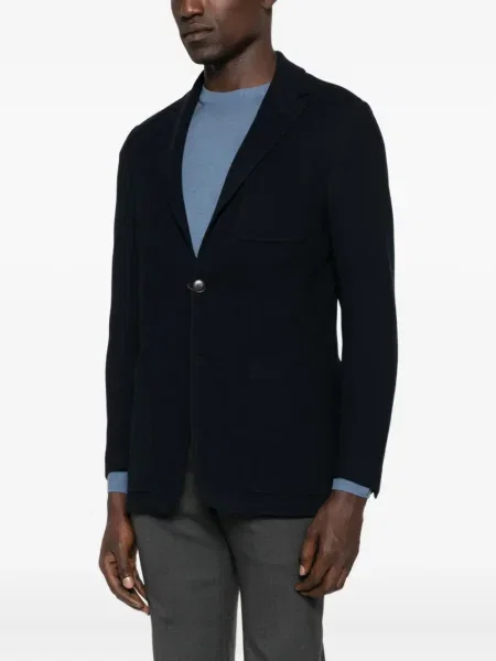 Sacou Canali tricotate albastru