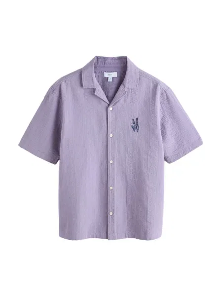 Next Cămașă bleumarin / mov liliachiu