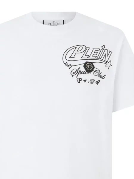 Tricou Philipp Plein cu imagine alb