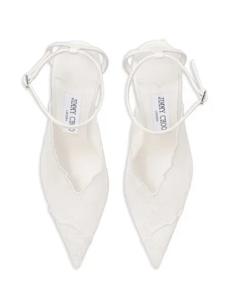 Pantofi cu toc Jimmy Choo alb