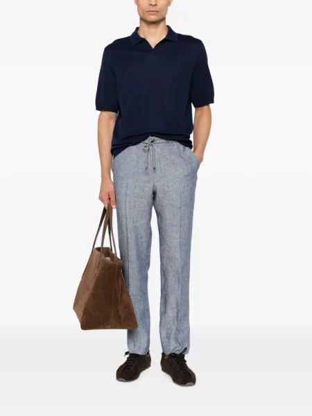Scurt tricou polo Corneliani albastru