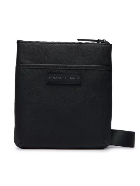 Armani Exchange saszetka z imitacji skóry czarna
